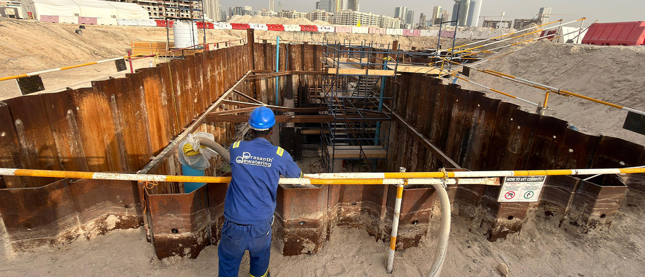 Deep well dewatering UAE - Prasanth Dewatering